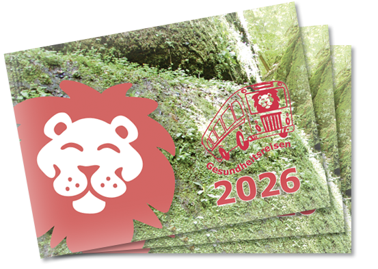 Titelseite des Gesundheitsreisen-Programmheftes 2025